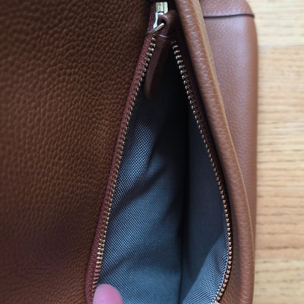 COLE HAAN Medium Grand Ambition Backpack British Tan Style #: U04394 msrp $330 - Picture 11 of 12
